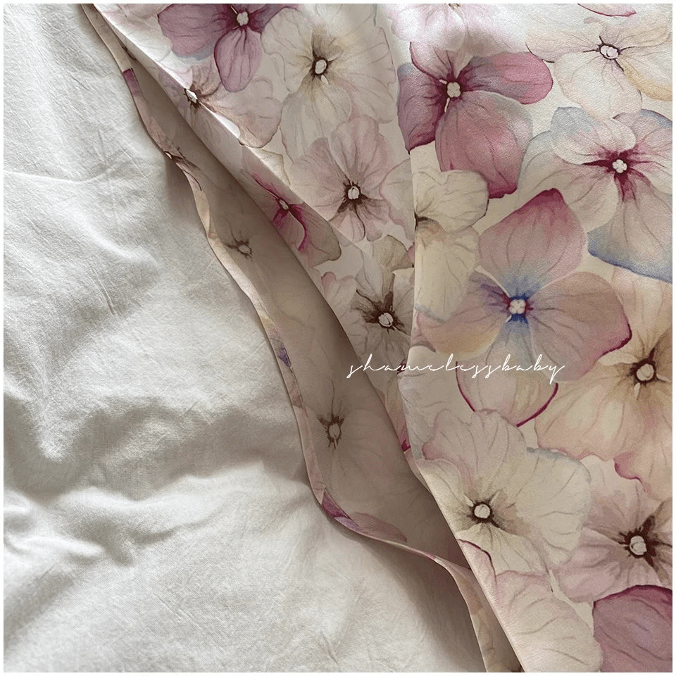 Pure Mulberry Silk Pillowcase - Japanese Sakura Pattern Silk - Lian