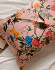 100% Mulberry Silk Pillowcase with Vintage Style Floral Design - Lian