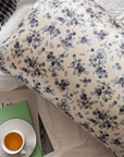 Luxurious Blueberry Bushes Pattern Silk Pillowcase for Restful Beauty Sleep - Natural Elegance for Bedroom Gift for Her House Warming Gift - Lian