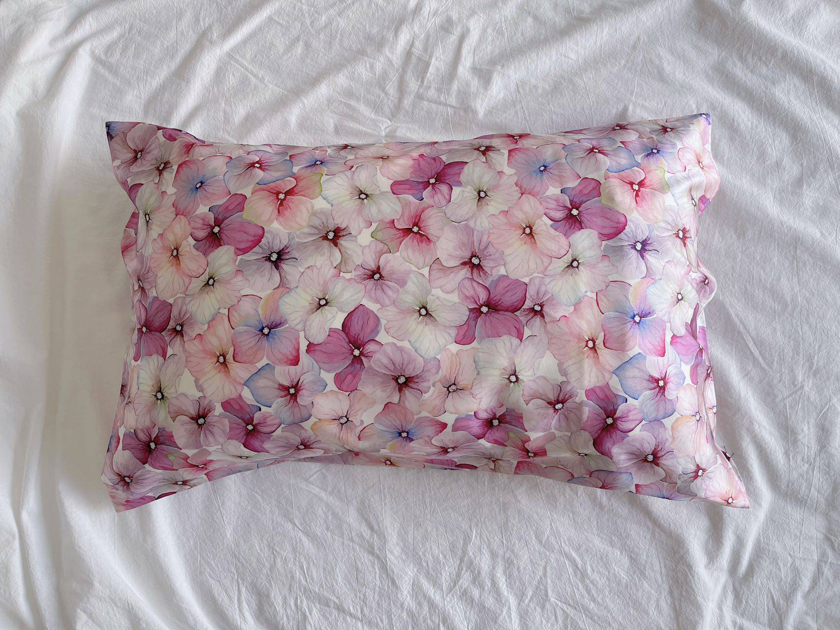 Pure Mulberry Silk Pillowcase - Japanese Sakura Pattern Silk - Lian