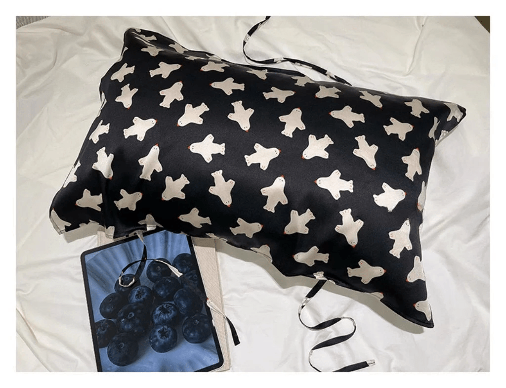 Toddler&#39;s Silk Pillowcase with Jet Planes Pattern - Available in Adult and Children&#39;s Sizes - Lian