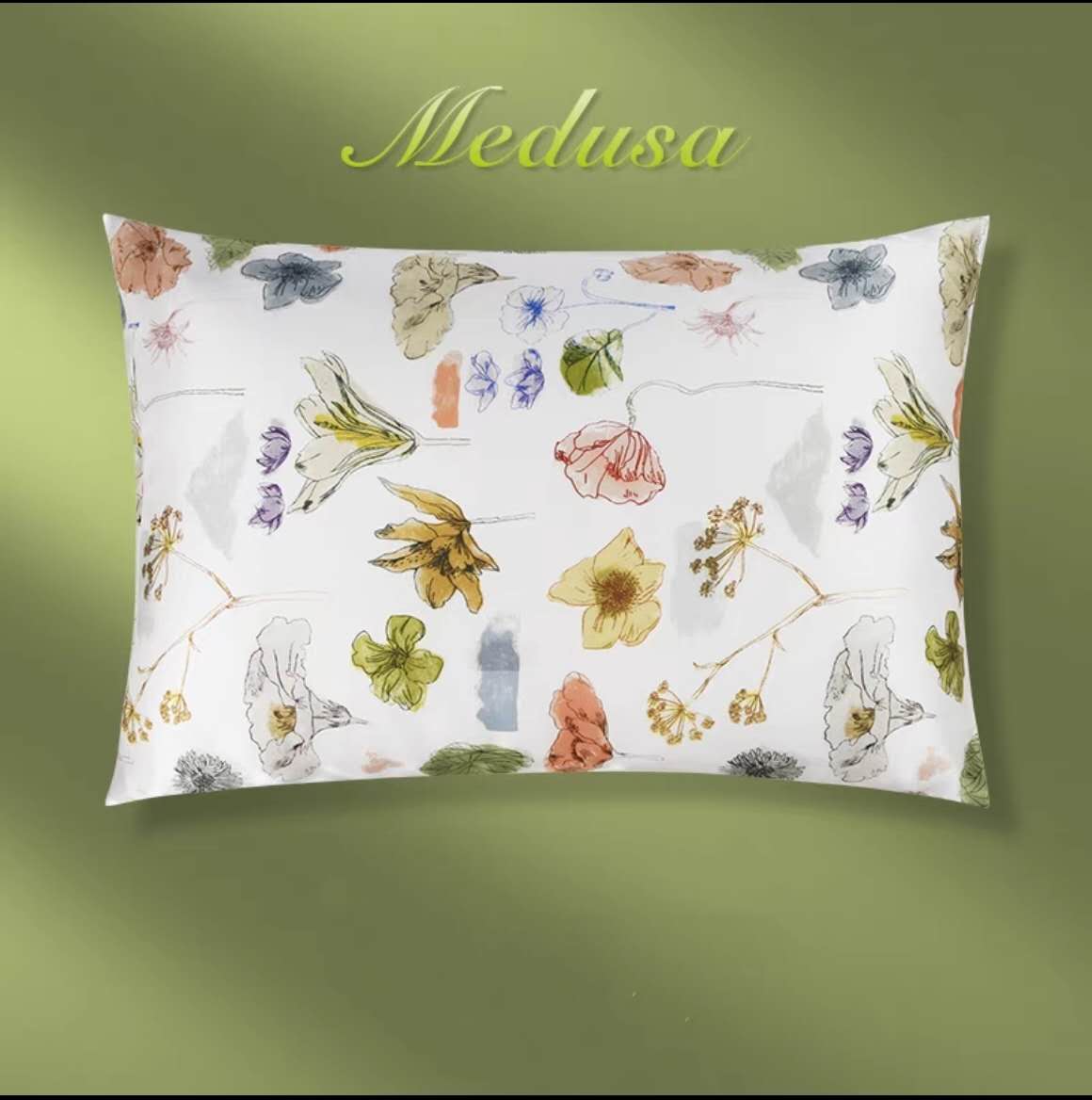 Floral Mulberry Silk Pillowcase - Made by 22 Momme Silk