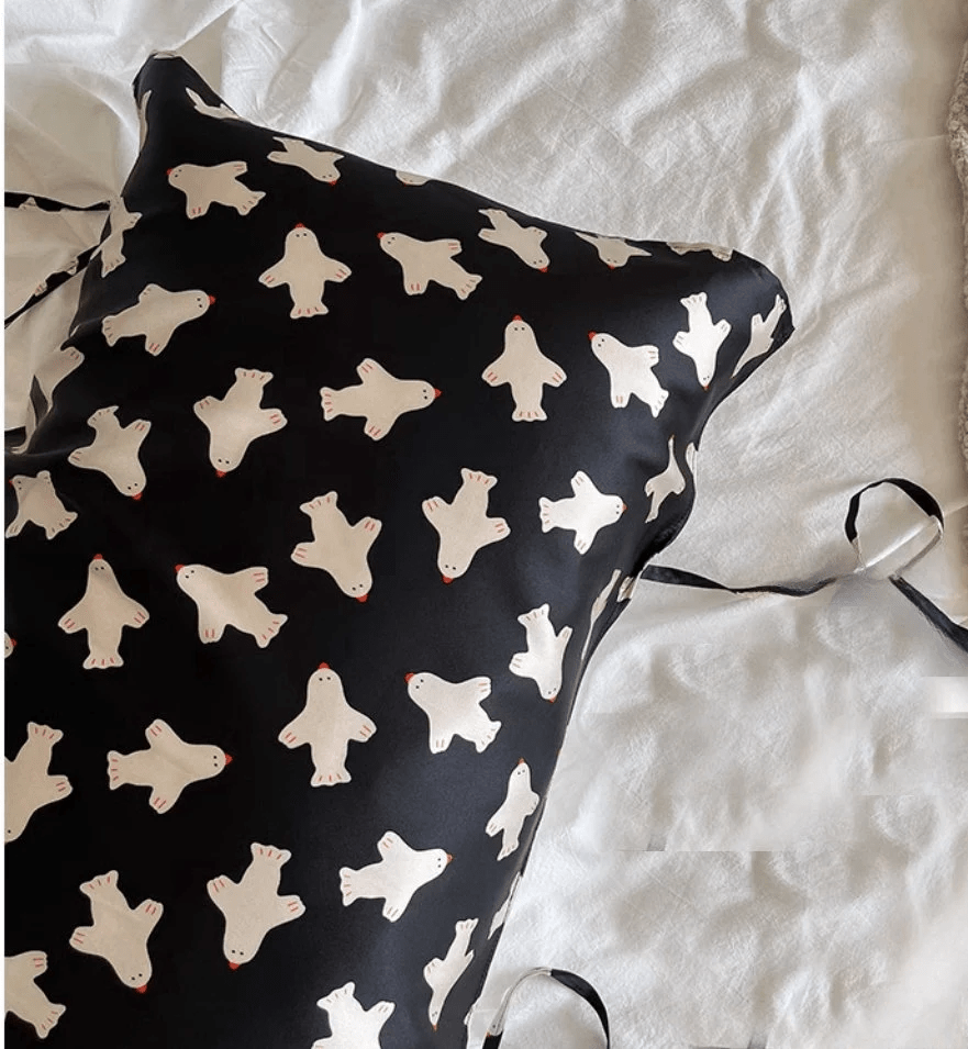 Toddler&#39;s Silk Pillowcase with Jet Planes Pattern - Available in Adult and Children&#39;s Sizes - Lian