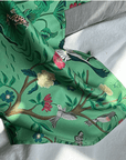 Mulberry Silk Pillowcase with Oriental Crane Design - Vintage-Inspired Luxury Silk Bedding - Lian