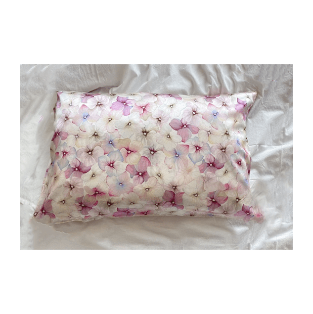 Pure Mulberry Silk Pillowcase - Japanese Sakura Pattern Silk - Lian