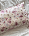 Pure Mulberry Silk Pillowcase - Japanese Sakura Pattern Silk - Lian