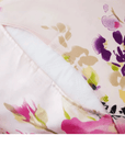 Botanical Silk Pillowcase - Pink Floral Design Pillow Cases - Lian