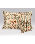 Pure Silk Pillowcase with Blooming Golden Lily Patterns - Lian