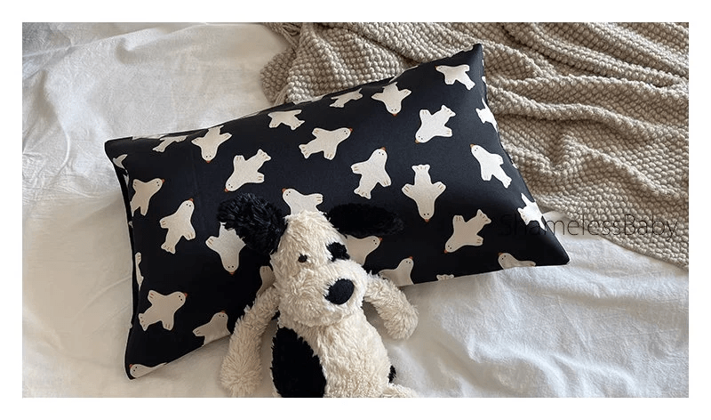 Toddler&#39;s Silk Pillowcase with Jet Planes Pattern - Available in Adult and Children&#39;s Sizes - Lian