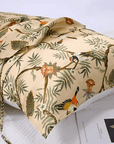 Pure Silk Pillowcase with Blooming Golden Lily Patterns - Lian