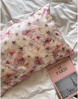 Pure Mulberry Silk Pillowcase - Japanese Sakura Pattern Silk - Lian