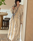 Sustainable Bamboo Cotton Robe – Handmade Lightweight Kimono Robe