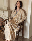 Sustainable Bamboo Cotton Robe – Handmade Lightweight Kimono Robe