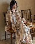 Sustainable Bamboo Cotton Robe – Handmade Lightweight Kimono Robe