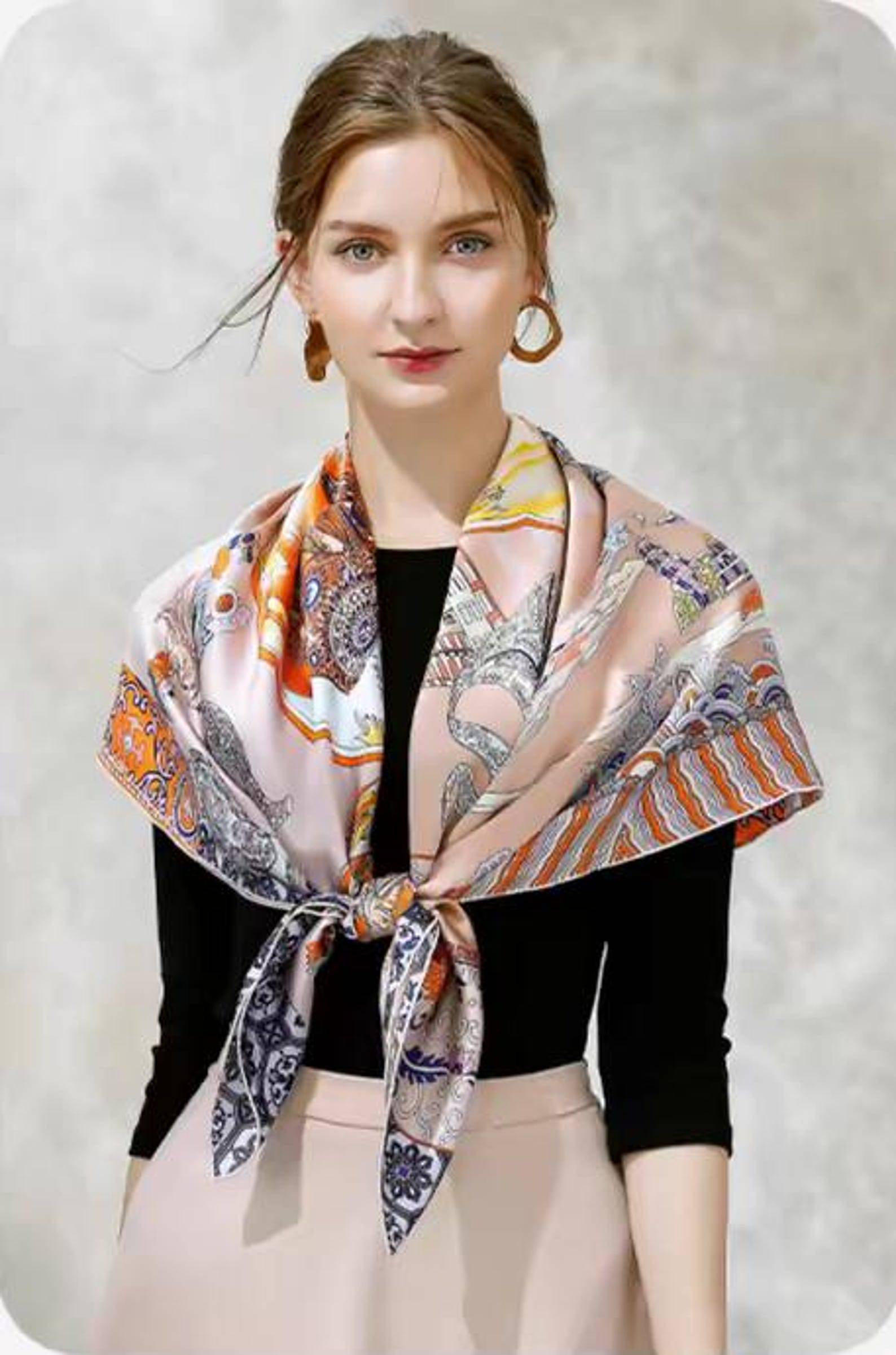 lian silk scarf